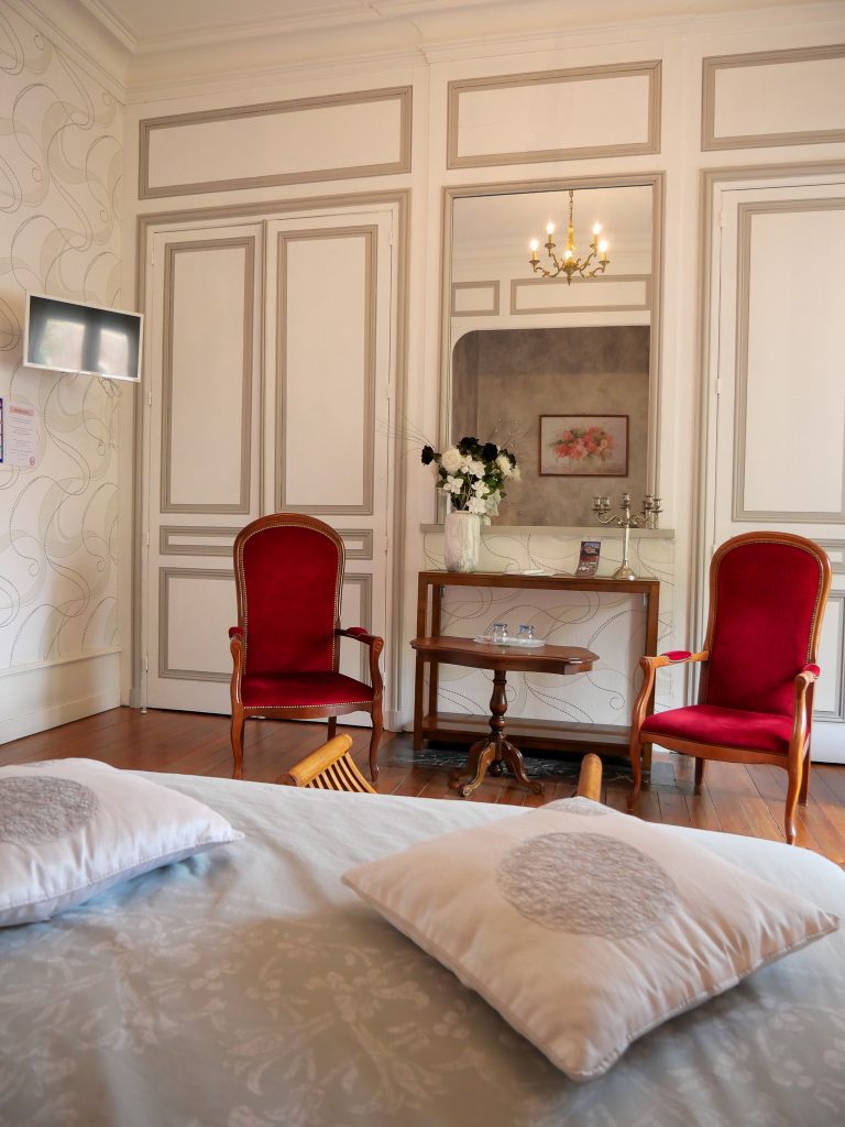 vue à de la chambre colombe, côté lit